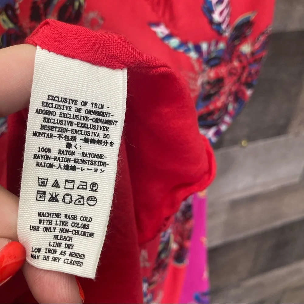 Free People Thought I Was Dreaming Dress in Red - Picture 12 of 16